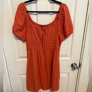 NWT Madewell Terracotta Short Sleeve Dress